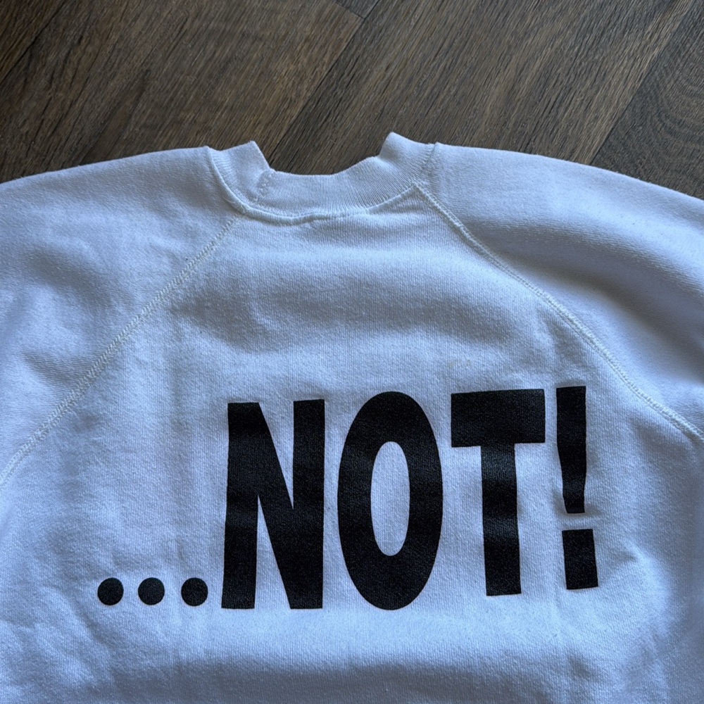 vintage vtg rare ski crewneck Breckinridge “trust me its easy…not” sweatshirt L - Picture 2 of 5
